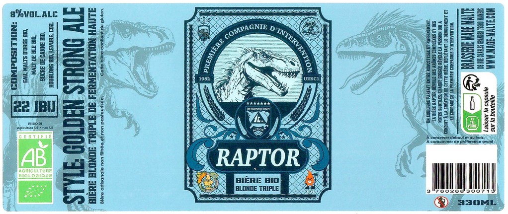 Etiquette BRASSERIE MAGE MALTE 82