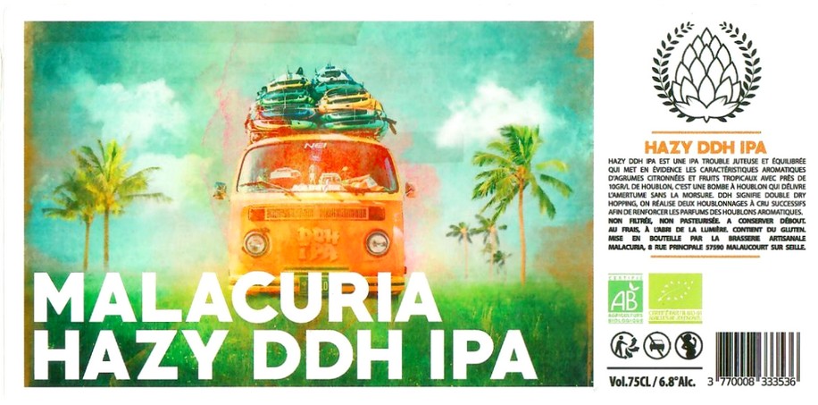 Etiquette BRASSERIE MALACURIA 12