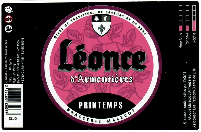 Etiquette BRASSERIE MALECOT 10