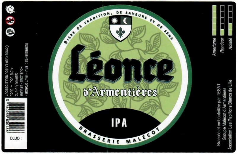 Etiquette BRASSERIE MALECOT 11