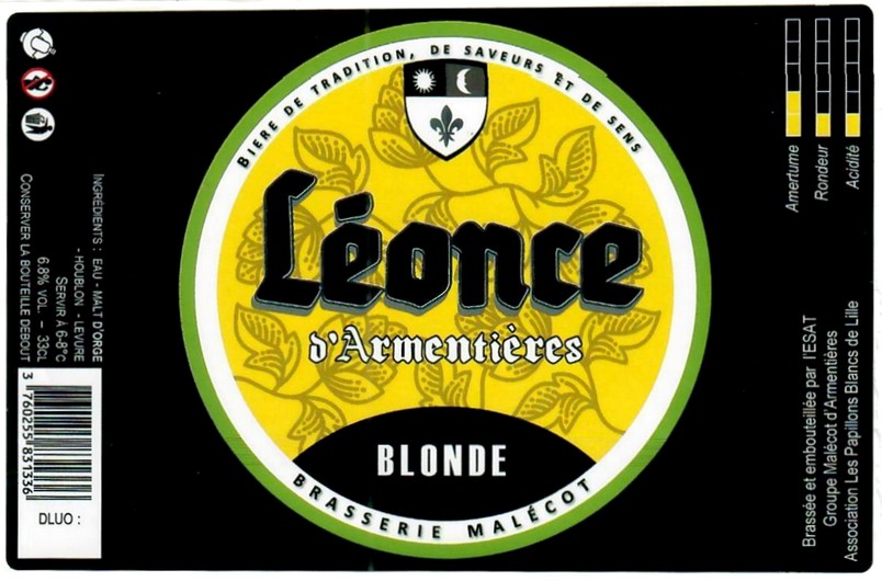 Etiquette BRASSERIE MALECOT 12