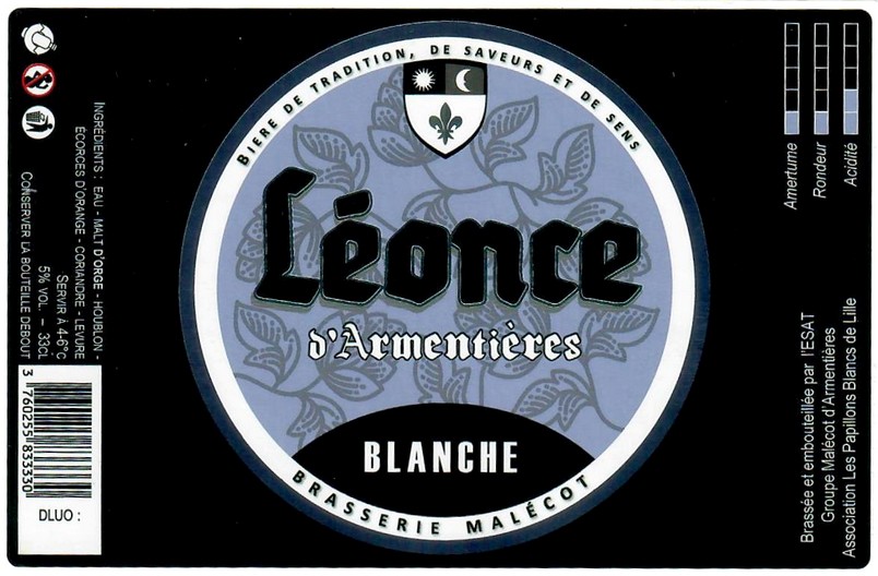 Etiquette BRASSERIE MALECOT 15