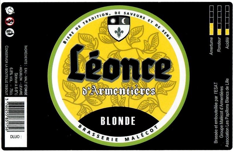 Etiquette BRASSERIE MALECOT 19