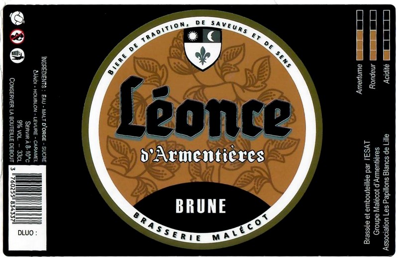 Etiquette BRASSERIE MALECOT 22