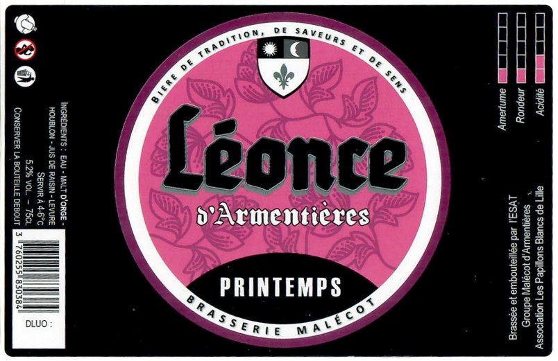 Etiquette BRASSERIE MALECOT 26