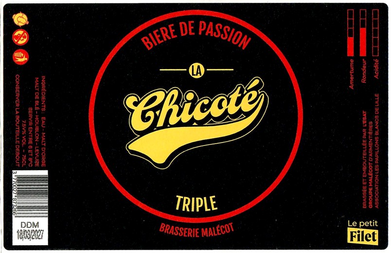 Etiquette BRASSERIE MALECOT 28