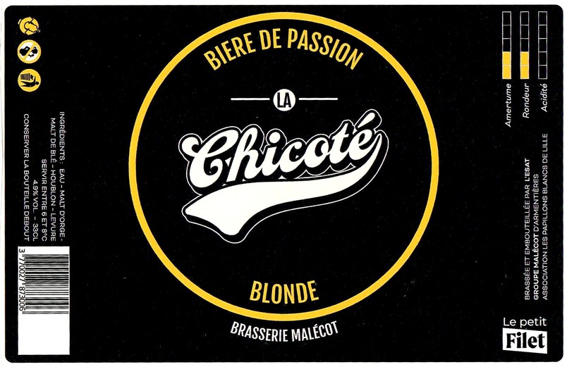 Etiquette BRASSERIE MALECOT 29