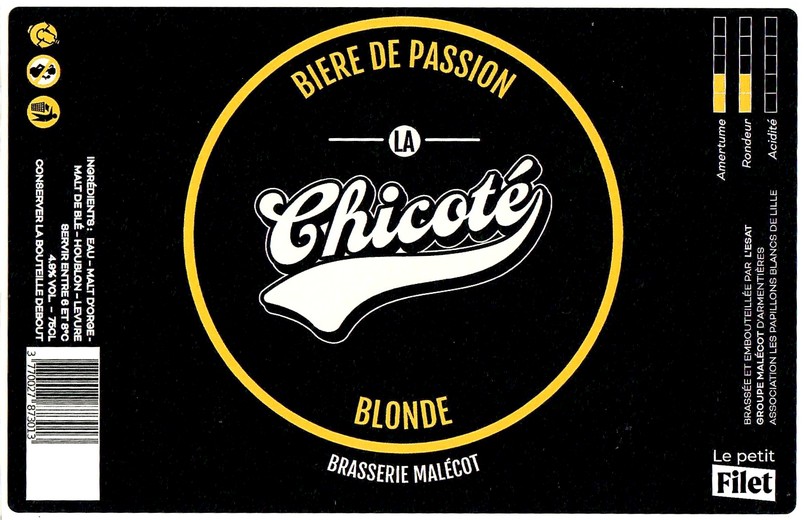 Etiquette BRASSERIE MALECOT 30