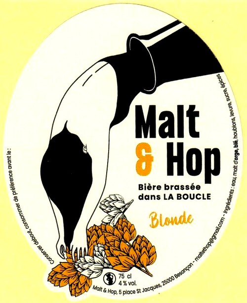 etiquette BRASSERIE MALT & HOP 02