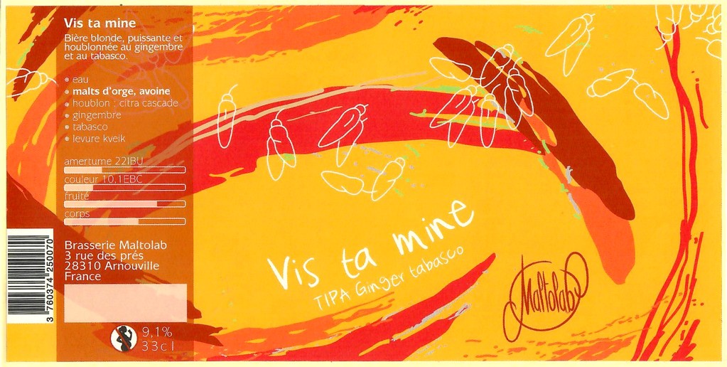 Etiquette BRASSERIE MALTOLAB 16