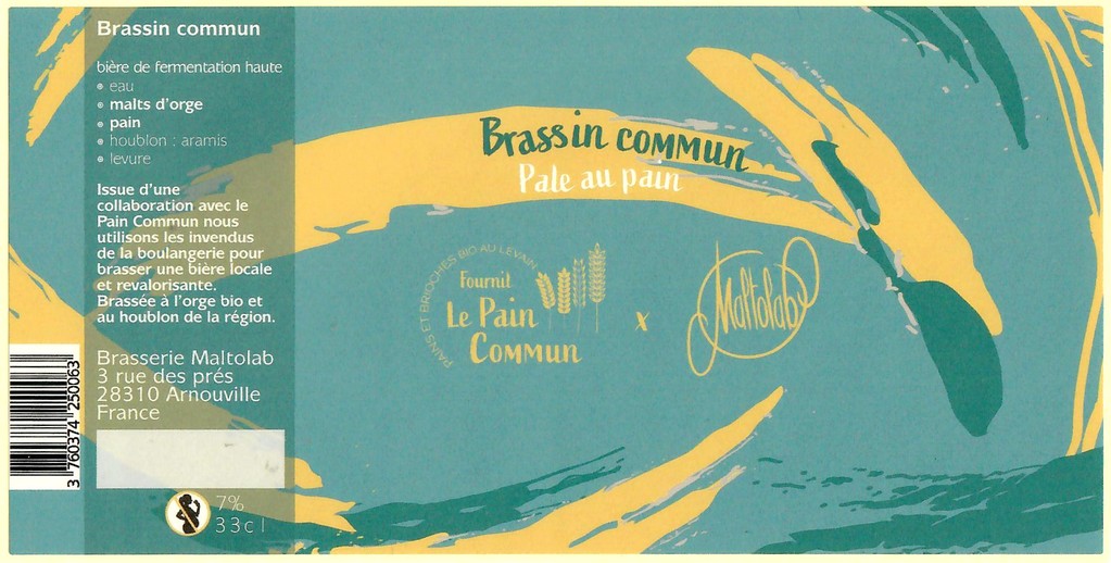 Etiquette BRASSERIE MALTOLAB 20