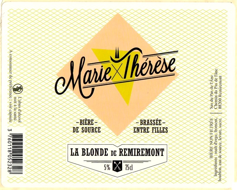 Etiquette BRASSERIE MARIE THERESE 08