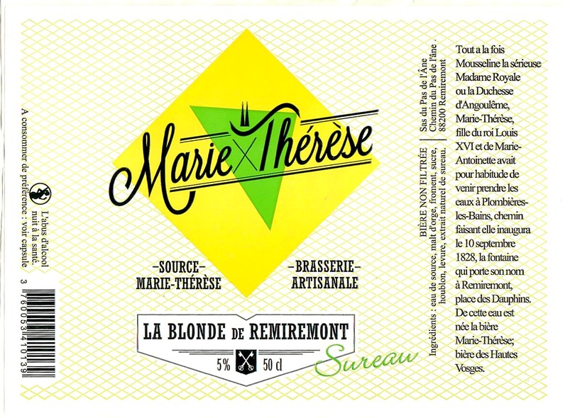 Etiquette BRASSERIE MARIE THERESE 32