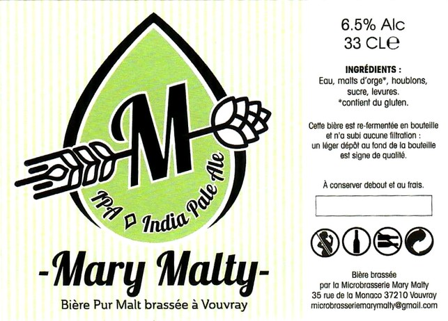 etiquette BRASSERIE MARY MALTY 06