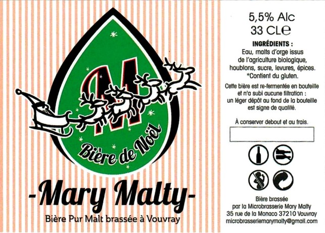 Etiquette BRASSERIE MARY MALTY 10