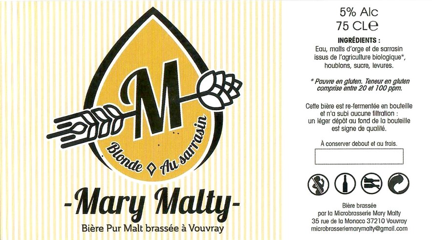 Etiquette BRASSERIE MARY MALTY 14