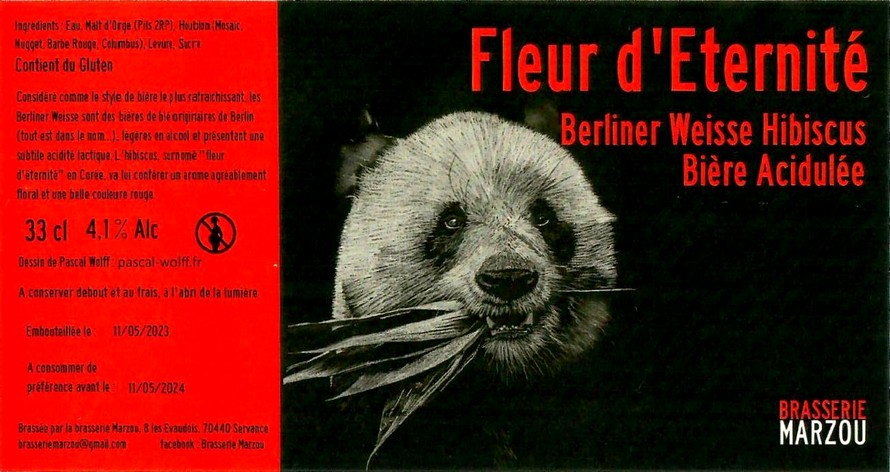 Etiquette BRASSERIE MARZOU 02