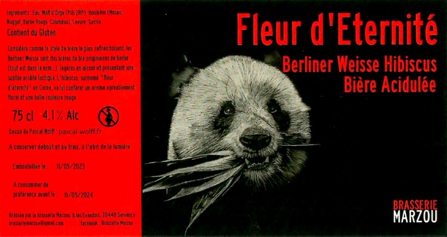 Etiquette BRASSERIE MARZOU 03