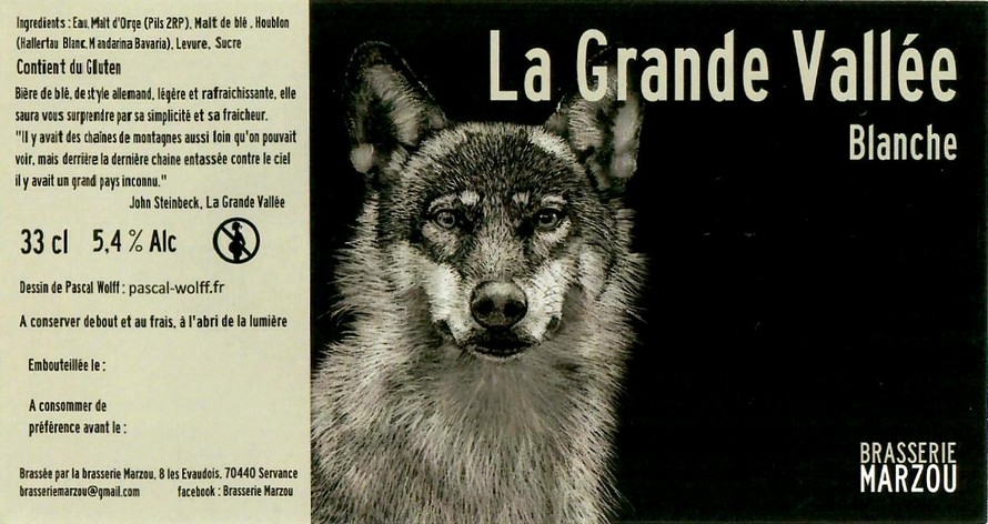 Etiquette BRASSERIE MARZOU 08