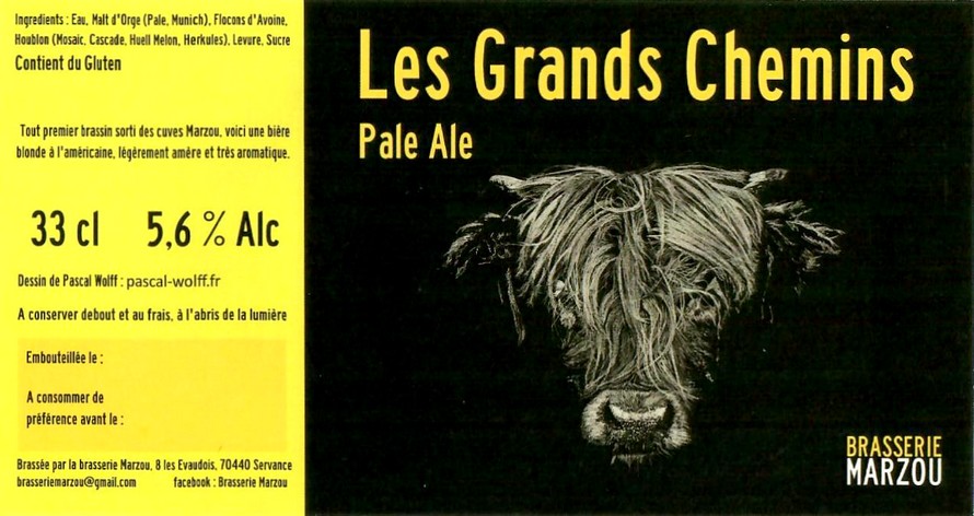 Etiquette BRASSERIE MARZOU 11