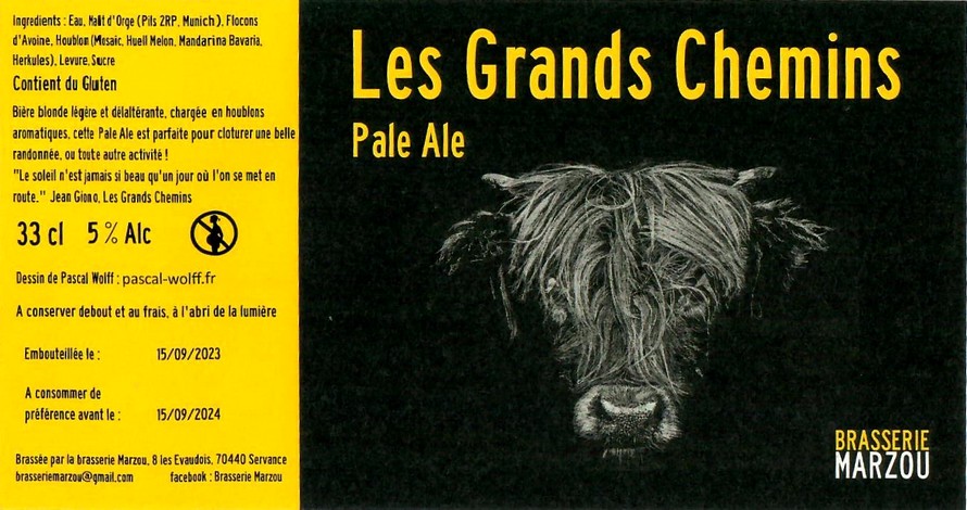 Etiquette BRASSERIE MARZOU 12