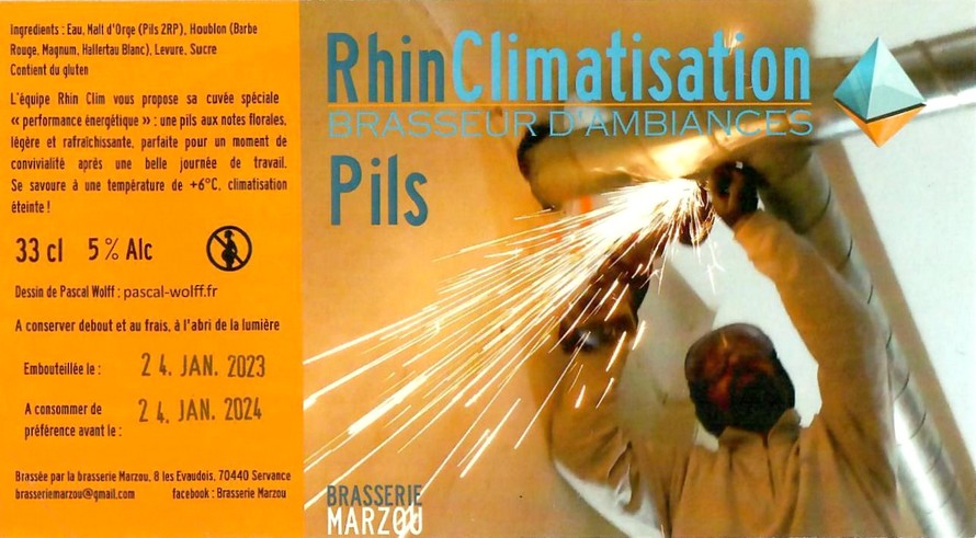 Etiquette BRASSERIE MARZOU 14