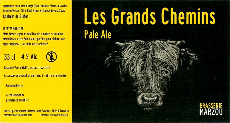 Etiquette BRASSERIE MARZOU 19