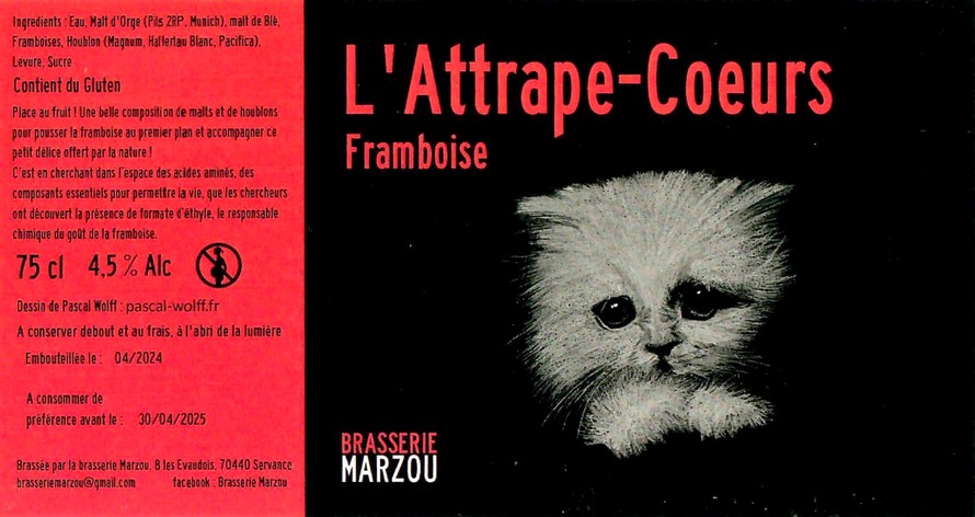 Etiquette BRASSERIE MARZOU 21