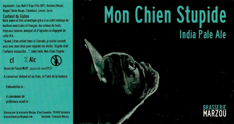 Etiquette BRASSERIE MARZOU 27