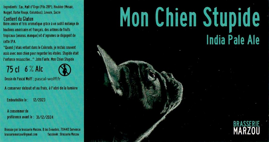 Etiquette BRASSERIE MARZOU 28