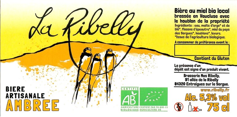 Etiquette BRASSERIE MAS RIBELLY 01