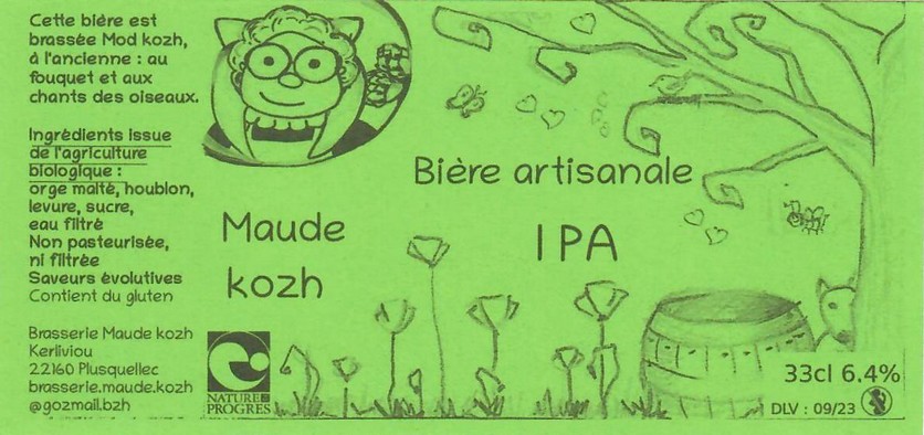 Etiquette BRASSERIE MAUDE KOZH 08