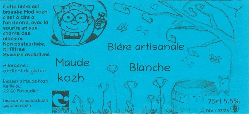 Etiquette BRASSERIE MAUDE KOZH 09