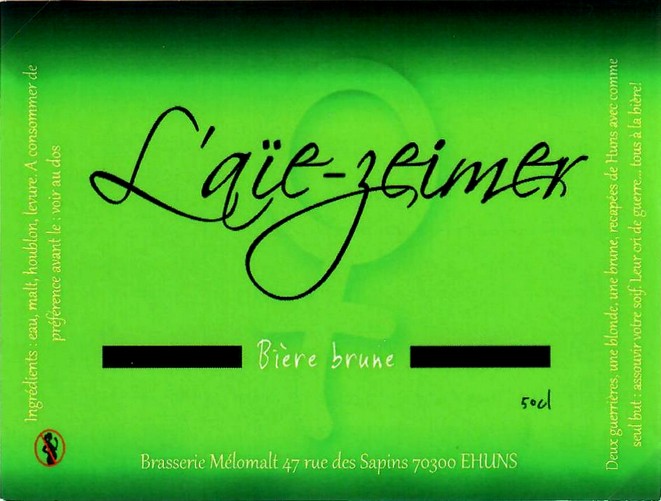 Etiquette BRASSERIE MELOMALT 01