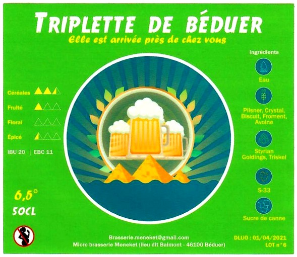 etiquette BRASSERIE MENEKET 01