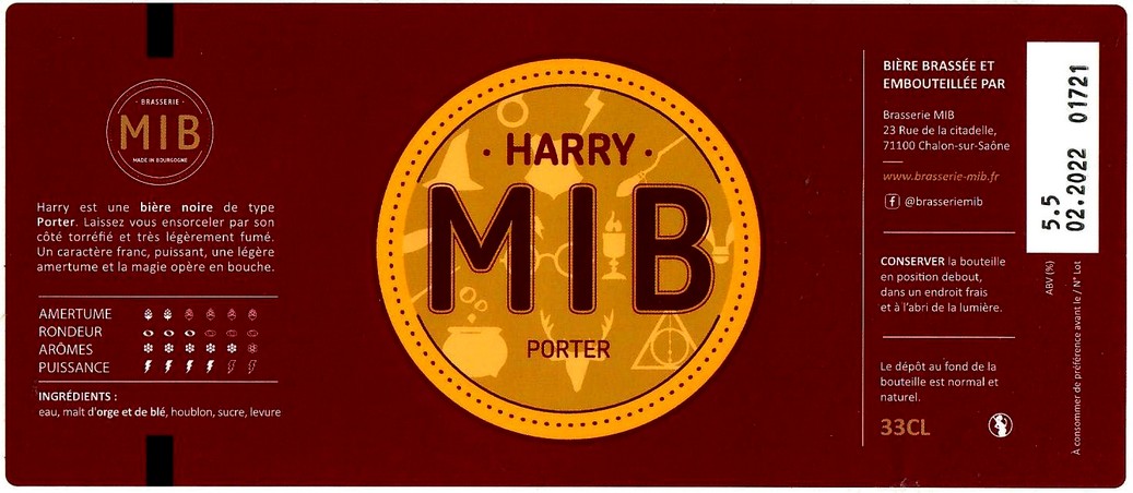 Etiquette BRASSERIE MIB 03
