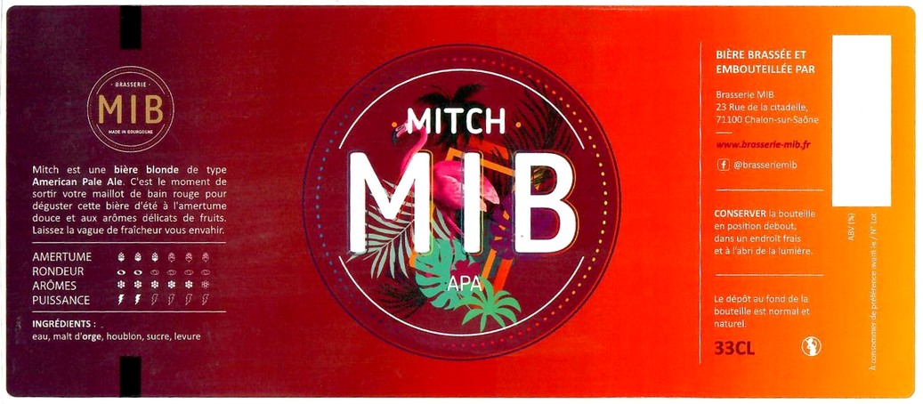 Etiquette BRASSERIE MIB 05