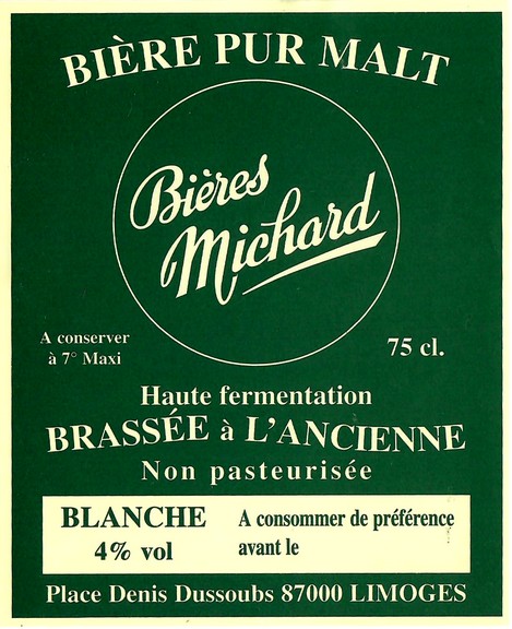 Etiquette BRASSERIE MICHARD 03