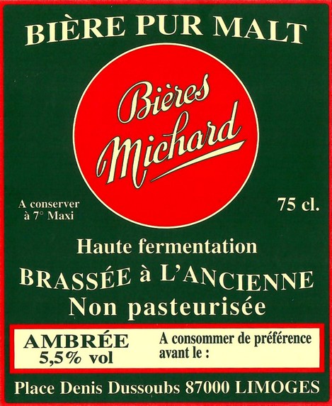 Etiquette BRASSERIE MICHARD 04