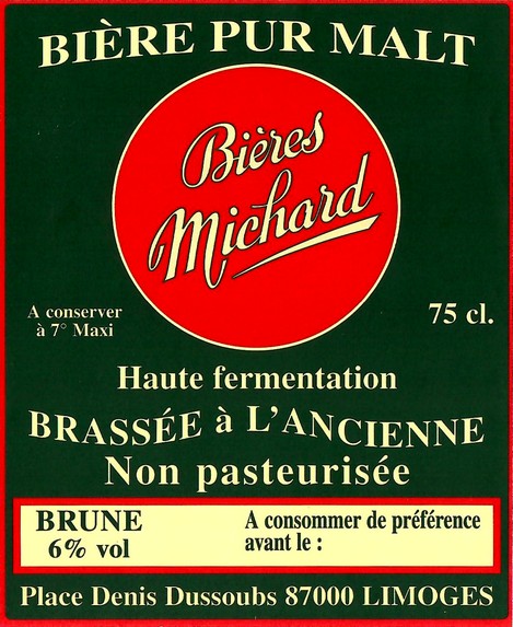 Etiquette BRASSERIE MICHARD 05