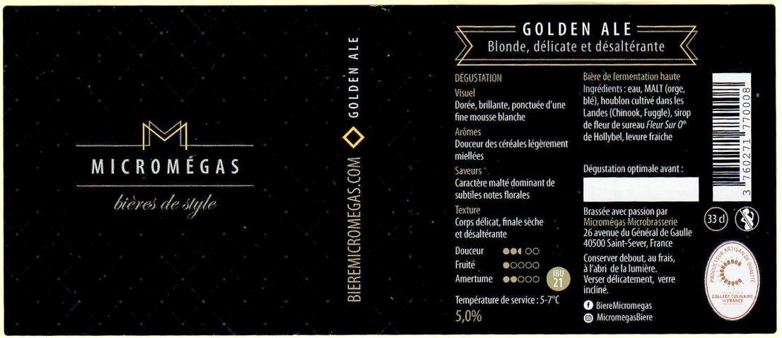 etiquette BRASSERIE MICROMEGAS 15