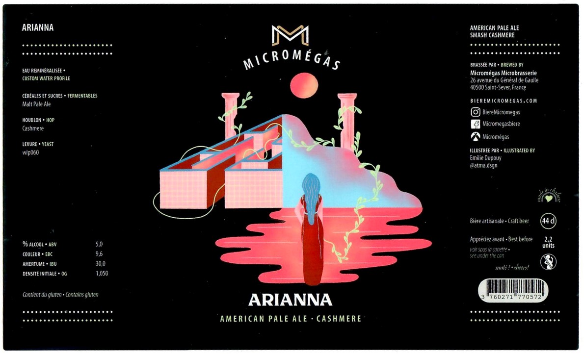 Etiquette BRASSERIE MICROMEGAS 30