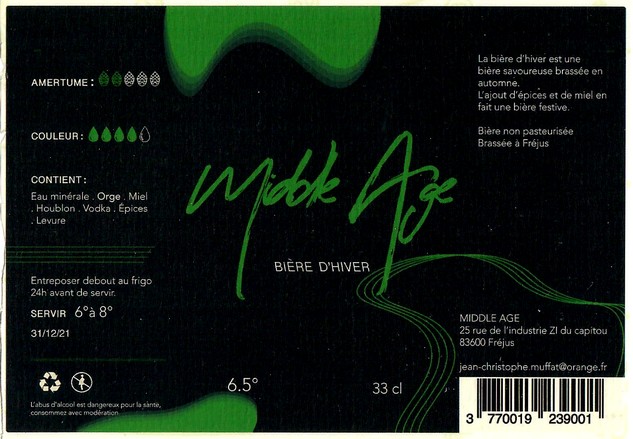 Etiquette BRASSERIE MIDDLE AGE 02