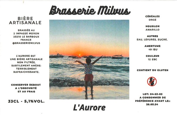 Etiquette BRASSERIE MILVUS 02