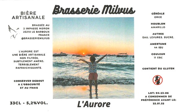 Etiquette BRASSERIE MILVUS 03