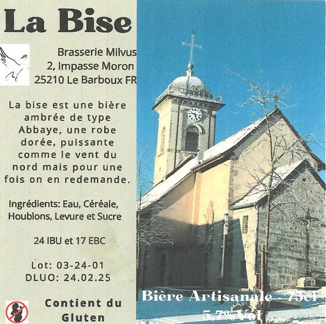 Etiquette BRASSERIE MILVUS 16