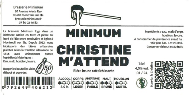 Etiquette BRASSERIE MINIMUM 01