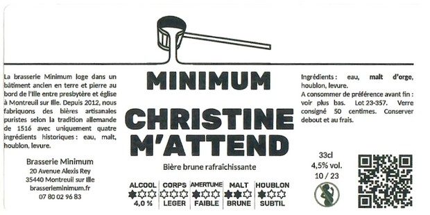 Etiquette BRASSERIE MINIMUM 02