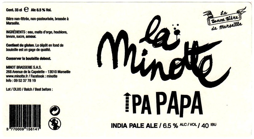 etiquette BRASSERIE MINOT 29