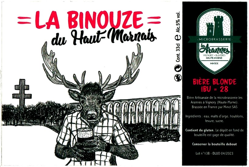 Etiquette BRASSERIE MINOT 36